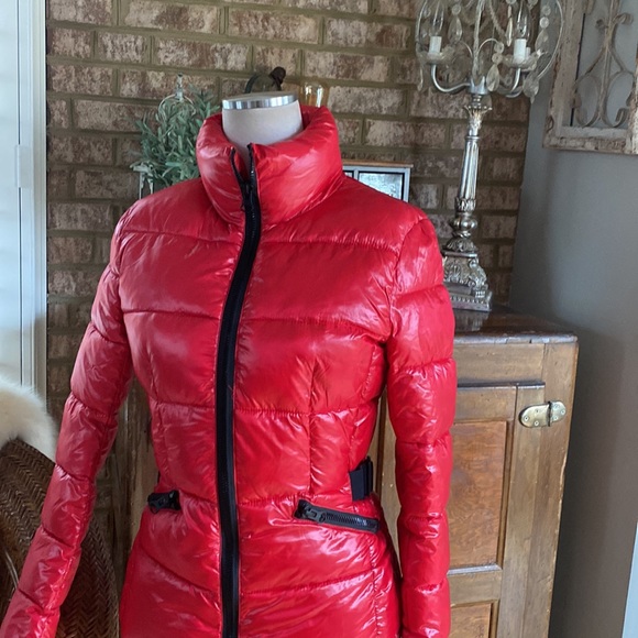RINO AND PELLE RED & BLACK SNOWBOARDING JACKET PUFFER COAT 34 EXCELLENT - Picture 5 of 9